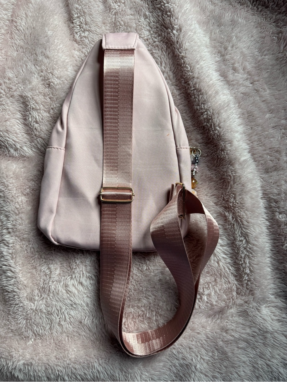Handmade Pink Quilted Heart Sling Bag - Picture 6 of 6